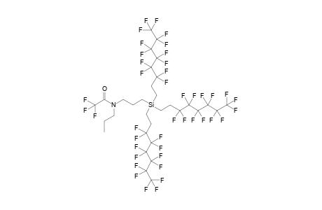 2,2,2-tris(fluoranyl)-N-propyl-N-[3-[tris[3,3,4,4,5,5,6,6,7,7,8,8,8-tridecakis(fluoranyl)octyl]silyl]propyl]ethanamide