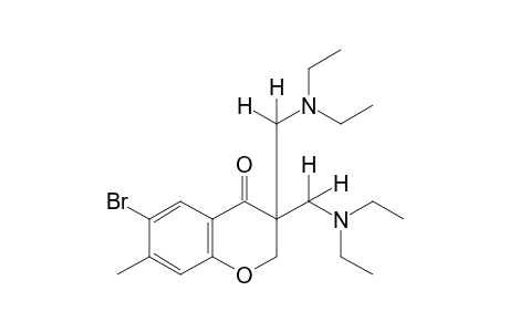 3,3-bis[(diethylamino)methyl]-6-bromo-7-methyl-4-chromanone