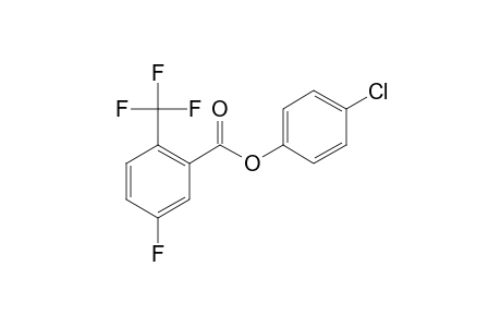 5-Fluoro-2-trifluoromethylbenzoic acid, 4-chlorophenyl ester