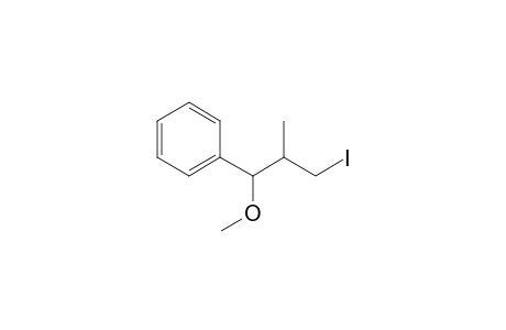 3-Iodo-1-methoxy-2-methyl-1-phenylpropane