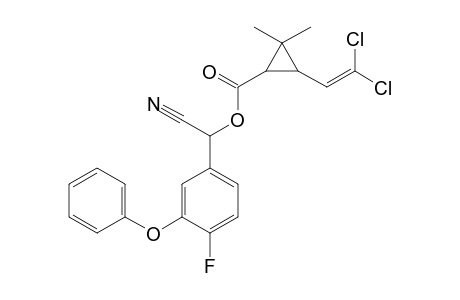 .alpha.-Cyano-3-phenoxy-4-fluorobenzyl 2,2-dimethyl-3-(2,2-dichloroethenyl)cyclopropanecarboxylate