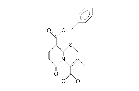 9-Benzyloxycarbonyl-3-methyl-6-oxo-2H,6H-pyrido(2,1-B)-1,3-thiazine-4-carboxylic acid, methyl ester