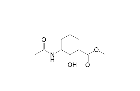 Methyl 4-acetylamino-3-hydroxy-6-methylheptanoate