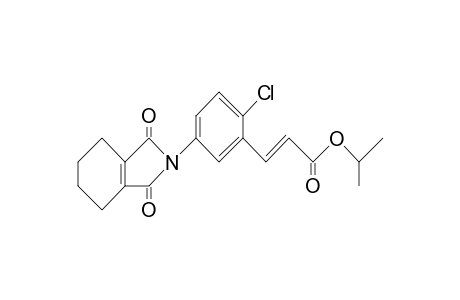 2-Propenoic acid, 3-[2-chloro-5-(1,3,4,5,6,7-hexahydro-1,3-dioxo-2H-isoindol-2-yl)phenyl]-, 1-methylethyl ester