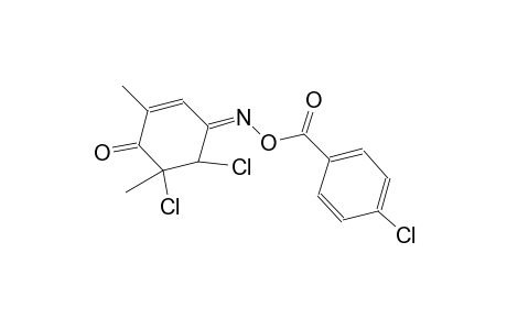 (4Z)-5,6-dichloro-2,6-dimethyl-2-cyclohexene-1,4-dione 4-[O-(4-chlorobenzoyl)oxime]