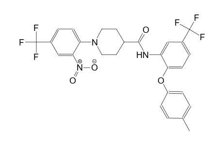 N-[2-(4-methylphenoxy)-5-(trifluoromethyl)phenyl]-1-[2-nitro-4-(trifluoromethyl)phenyl]-4-piperidinecarboxamide