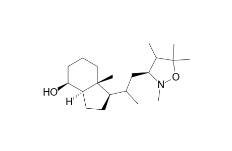 [1R-[1.alpha.(R*),3a.beta.,4.alpha.,7a.alpha.,(3S*,4S*)]]-octahydro-7a-methyl-1-[1-methyl-2-(2,4,5,5-tetramethyl-3-isoxazolidinyl)ethyl]1H-inden-4-ol