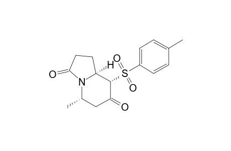 (5S,8R,8aS)-5-Methyl-8-(p-toluenesulfonyl)perhydro-3,7-indolizidinedione