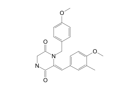 (6Z)-6-(4-methoxy-3-methyl-benzylidene)-1-p-anisyl-piperazine-2,5-quinone