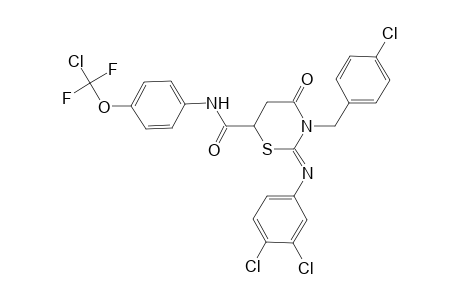 2H-1,3-thiazine-6-carboxamide, N-[4-(chlorodifluoromethoxy)phenyl]-3-[(4-chlorophenyl)methyl]-2-[(3,4-dichlorophenyl)imino]tetrahydro-4-oxo-, (2Z)-