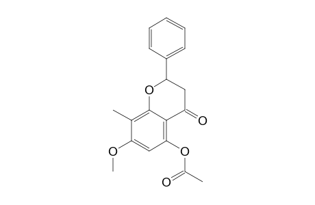 5-Hydroxy-7-methoxy-8-methylflavanone, ac derivative