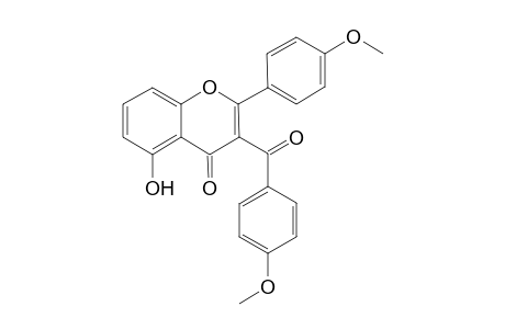 2-(4-Methoxyphenyl)-3-(4-methoxyphenyl)carbonyl-5-oxidanyl-chromen-4-one