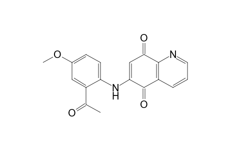 6-(2'-Acetyl-4'-methoxyphenyl)amino]-5,8-quinolinedione