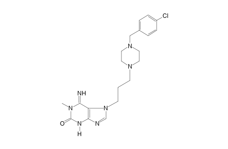 7-{3-[4-(p-chlorobenzyl)-1-piperazinyl]propyl}-1-methylisoguanine