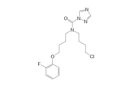 N-(4-Chloro-butyl)-N-(4-[2-fluoro-phenoxy]-butyl)-1,2,4-triazol-1-carbo