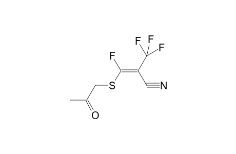 3-Fluoro-3-(2-oxo-propylsulfanyl)-2-trifluoromethyl-acrylonitrile