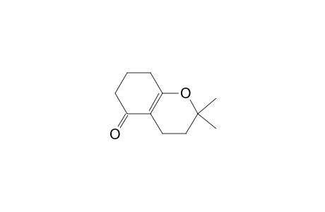 5H-1-Benzopyran-5-one, 2,3,4,6,7,8-hexahydro-2,2-dimethyl-