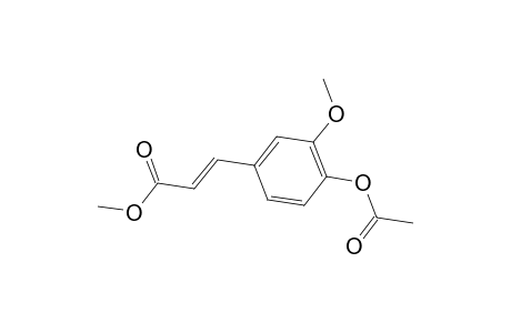 4-Acetoxy-3-methoxy cinnamic acid, methyl ester