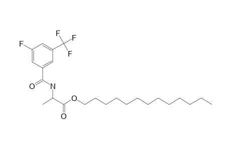 D-Alanine, N-(3-fluoro-5-trifluoromethylbenzoyl)-, tridecyl ester