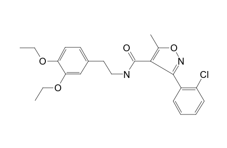 3-(2-Chlorophenyl)-N-[2-(3,4-diethoxyphenyl)ethyl]-5-methyl-1,2-oxazole-4-carboxamide