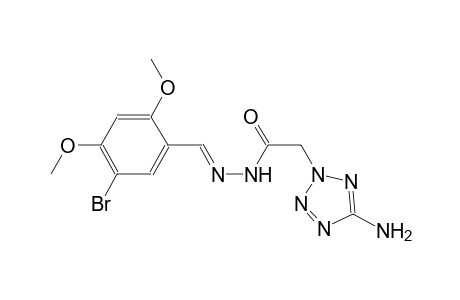 2-(5-amino-2H-tetraazol-2-yl)-N'-[(E)-(5-bromo-2,4-dimethoxyphenyl)methylidene]acetohydrazide