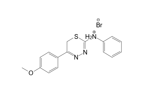 5-(4-Methoxyphenyl)-N-phenyl-6H-1,3,4-thiadiazin-2-aminium bromide