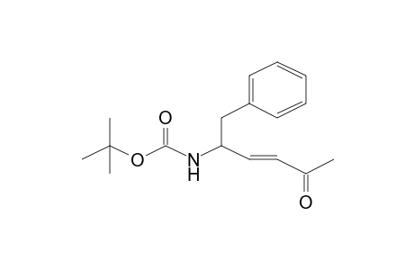 (E)-3-Hexen-2-one, (5S)-5-[(t-butoxycarbonyl)amino]-6-phenyl-
