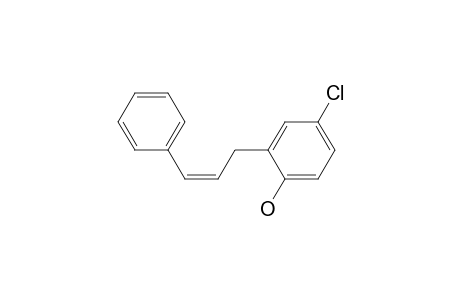 4-Chloranyl-2-[(Z)-3-phenylprop-2-enyl]phenol