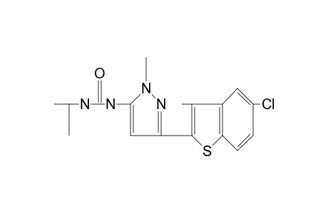 1-[3-(5-chloro-3-methylbezo[b]thien-2-yl)-1-methylpyrazol-5-yl]-3-isopropylurea