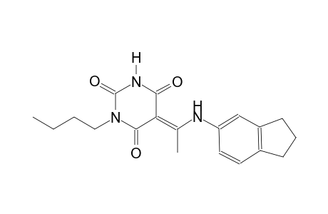 (5E)-1-butyl-5-[1-(2,3-dihydro-1H-inden-5-ylamino)ethylidene]-2,4,6(1H,3H,5H)-pyrimidinetrione