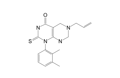 1-(2,3-dimethylphenyl)-6-(prop-2-en-1-yl)-2-sulfanylidene-1H,2H,3H,4H,5H,6H,7H,8H-[1,3]diazino[4,5-d]pyrimidin-4-one