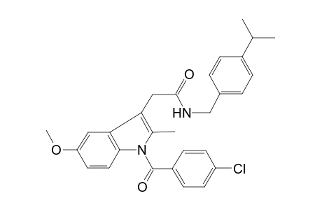 1H-indole-3-acetamide, 1-(4-chlorobenzoyl)-5-methoxy-2-methyl-N-[[4-(1-methylethyl)phenyl]methyl]-