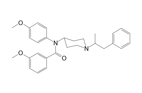 N-4-Methoxyphenyl-N-[1-(1-phenylpropan-2-yl)piperidin-4-yl]-3-methoxybenzamide