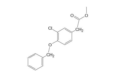 [4-(benzyloxy)-3-chlorophenyl]acetic acid, methyl ester