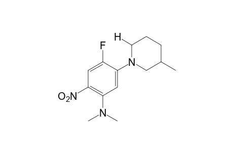 1-[5-(dimethylamino)-2-fluoro-4-nitrophenyl]-3-pipecoline