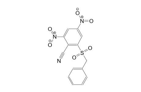 benzonitrile, 2,4-dinitro-6-[(phenylmethyl)sulfonyl]-