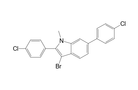 3-Bromo-2,6-bis(4-chlorophenyl)-1-methyl-1H-indole