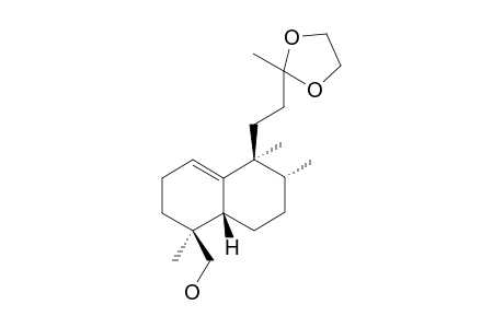 13-Ethylenedioxy-14,15-nor-ent-halima-1(10)-en-18-ol