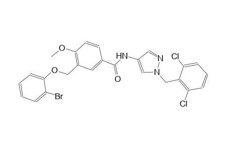 3-[(2-bromophenoxy)methyl]-N-[1-(2,6-dichlorobenzyl)-1H-pyrazol-4-yl]-4-methoxybenzamide