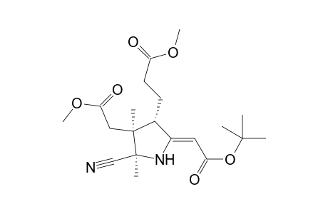 Methyl [(2RS,3SR,4SR,5Z)-5-(2'-tert-butoxy-2'-oxoethylidene)-2-cyano-4-(3''-methoxy-3''-oxoprop-1''-yl)-2,3-dimethylpyrolidin-3-yl]acetate