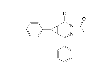 3-acetyl-5,7-diphenyl-3,4-diazabicyclo[4.1.0]hept-4-en-2-one