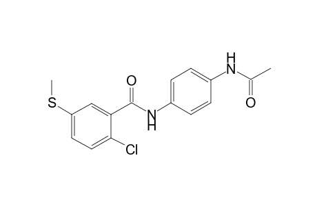N-(4-Acetylamino-phenyl)-2-chloro-5-methylsulfanyl-benzamide