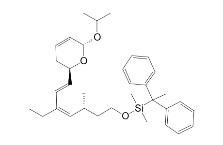 (2'R,6'R,1E,3Z,5R)-(+)-7-tert-Butyldimethylsilyloxy-1-(5',6'-dihydro-2'H-2'-isopropyloxypyran-6'-yl)-3-ethyl-5-methylhepta-1,3-diene
