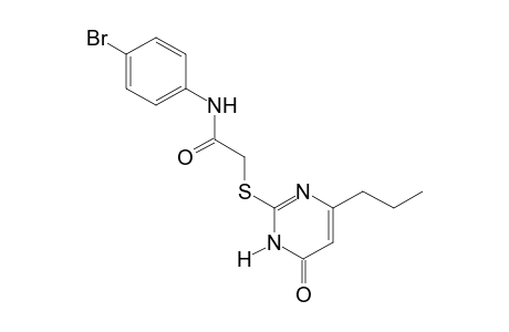 4'-bromo-2-[(3,4-dihydro-4-oxo-6-propyl-2-pyrimidinyl)thio]acetanilide