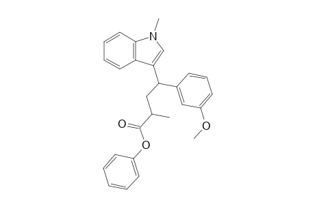 phenyl 4-(3-methoxyphenyl)-2-methyl-4-(1-methyl-1H-indol-3-yl)butanoate