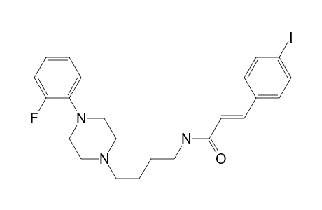 N-(4-(4-(2-Fluorophenyl)piperazin-1-yl)butyl)-3-(4-iodophenyl)acryl amide