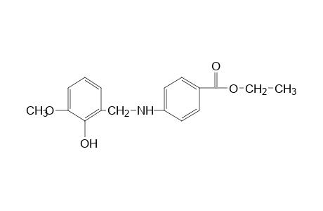 p-[(3-methoxysalicyl)amino]benzoic acid, ethyl ester