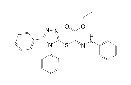 ethyl (2E)-[(4,5-diphenyl-4H-1,2,4-triazol-3-yl)sulfanyl](phenylhydrazono)ethanoate