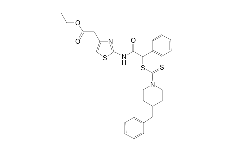 Ethyl 2-[2'-(4"-benzyl-1"-piperidinyl)thiocarbamoyl]phenylthio]acylamino]-thiazol-4-acetate