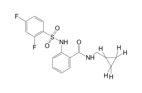 N-(cyclopropylmethyl)-o-[(2,4-difluorophenyl)sulfonamido]benzamide